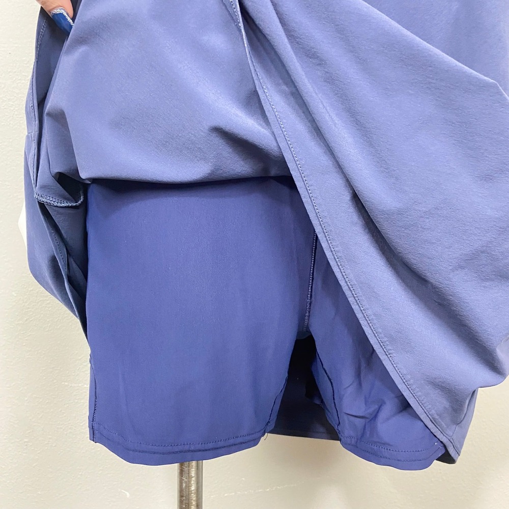 Outdoor Voices Exercise Dress Womens Size L Navy Blue Racerback Shorts Pocket - Picture 5 of 10